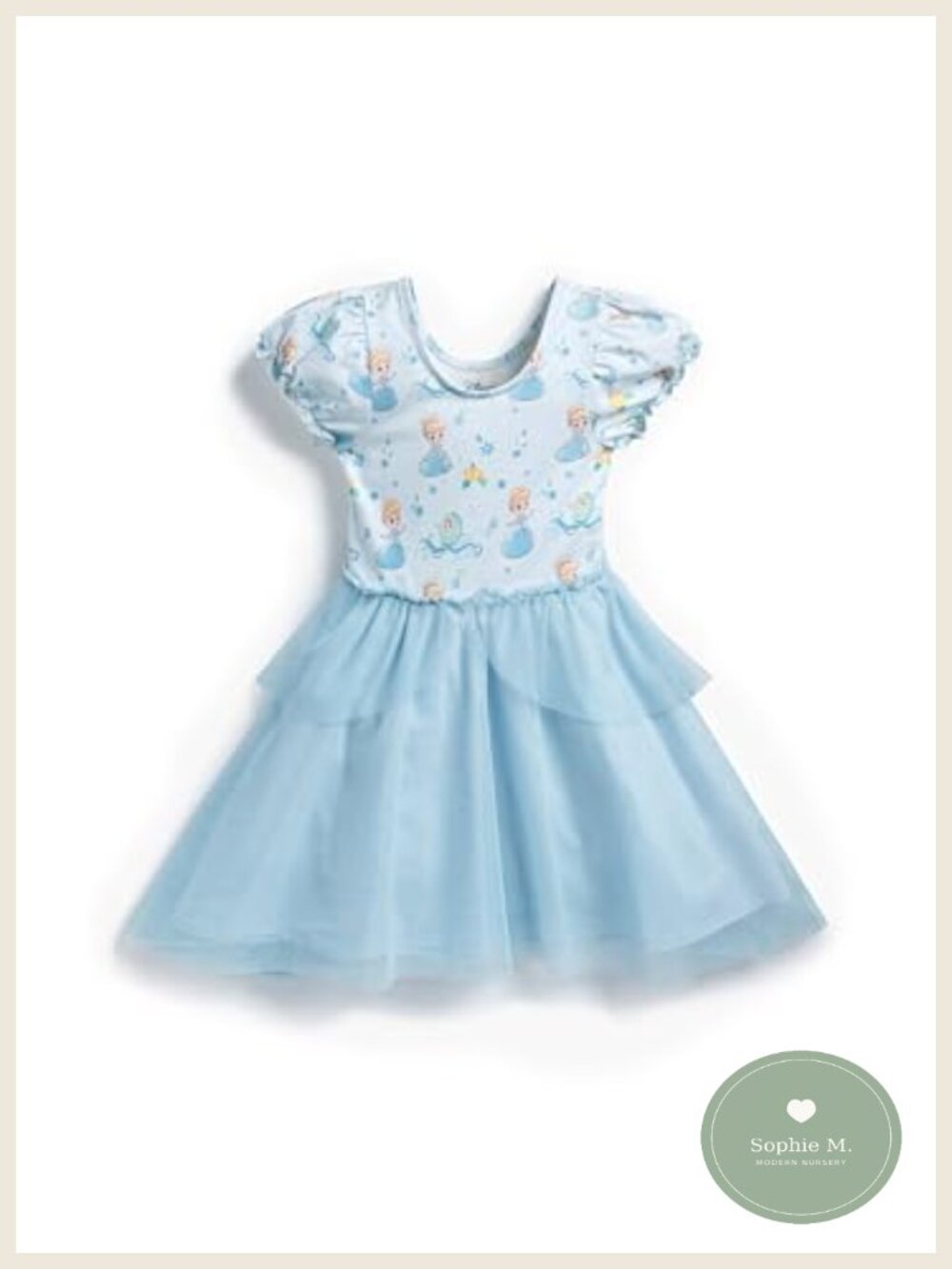 Girls Organic Tulle Disney Princess Dress Toddler Special Occasion